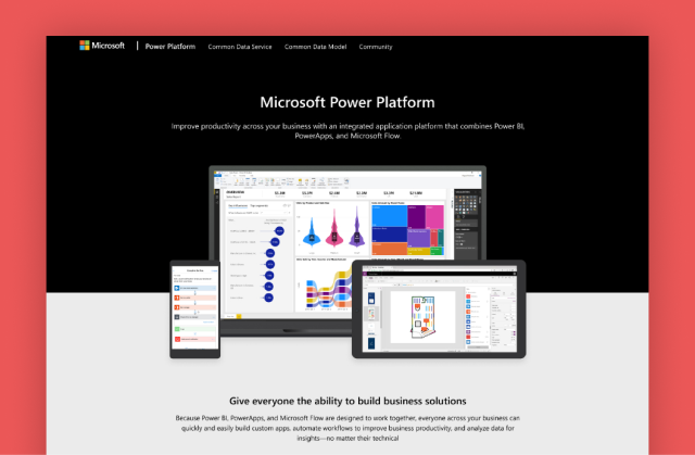 Microsoft Power Platform website